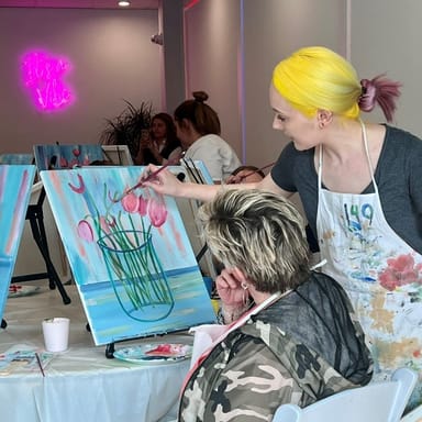 Paint and Sip Party