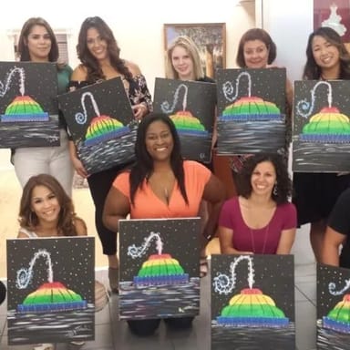 Hands-On Paint and Sip Class for Two with Bottle of Wine