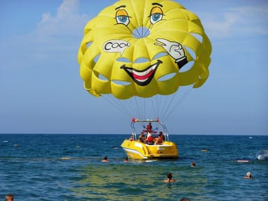Parasailing Over Key Biscayne