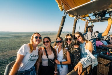 Morning Hot Air Balloon Ride with Breakfast and Champagne