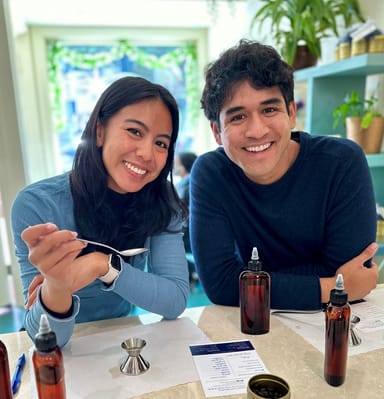 Custom Fragrance Blending and Candle Making Class for Two