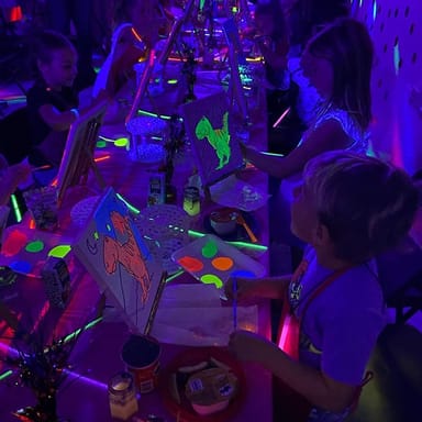 Private Kids Glow in the Dark Painting Party
