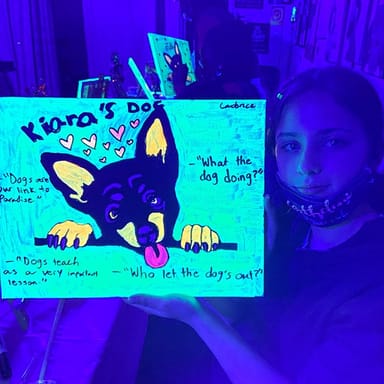 Kids Glow in the Dark Painting Session