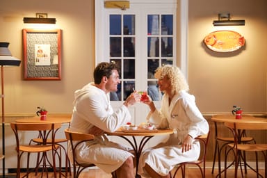 Manhattan Helicopter Tour and QC NY Spa Evening Sunset Access for Two