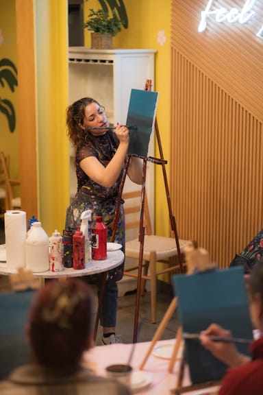 Relaxing Paint and Sip Experience