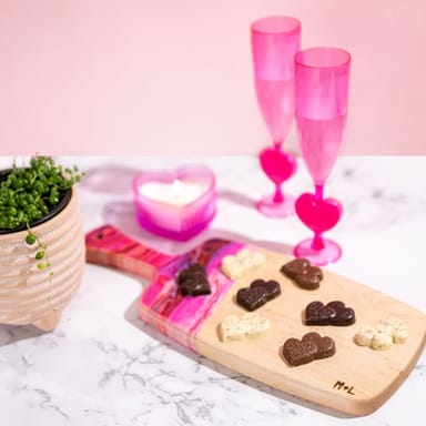 At-Home Marbled Resin Wood Board Craft Kit