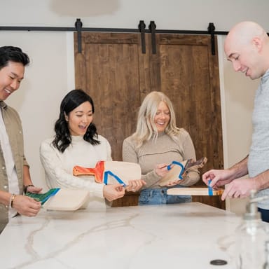 At-Home Marbled Resin Wood Board Craft Kit