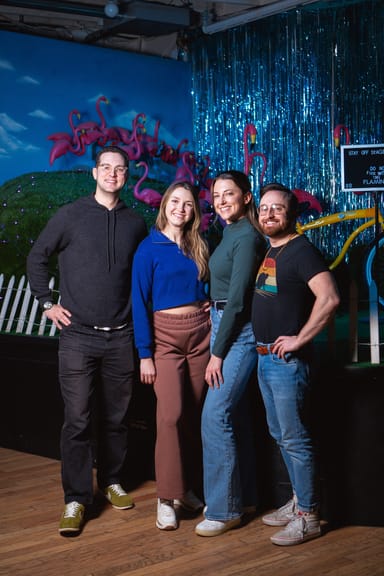 Shuffleboard Double Date Night and Open Bar for Four