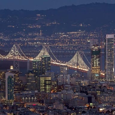 Nighttime San Francisco Private Airplane Tour for Two