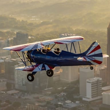 Biplane Rides Over Atlanta