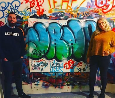 Private DJ Lesson and Graffiti Art Class for Two