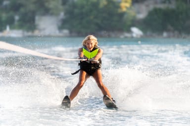 Waterski Lesson on Biscayne Bay