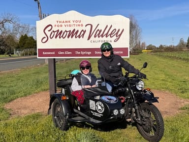 Sonoma Wine Country Sidecar Tour for Two with Picnic Lunch