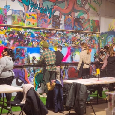 Spray Paint and Sip Experience