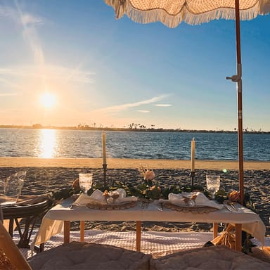 Private Sunset Picnic Experience for Two with Boho Teepee Tent