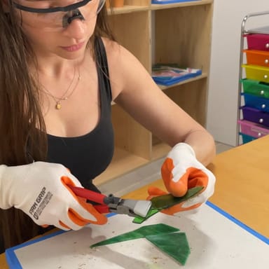 Beginner Abstract Stained Glass Class