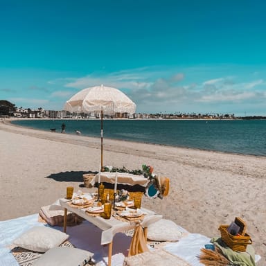 Private Sunset Picnic Experience for Two with Umbrella