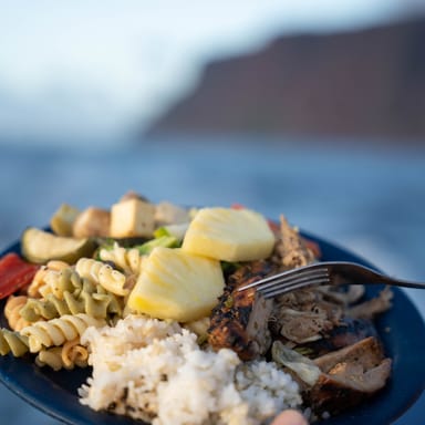 Napali Coast Power Catamaran All-Inclusive Sunset Dinner Cruise