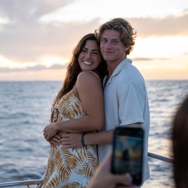 Napali Coast Power Catamaran All-Inclusive Sunset Dinner Cruise