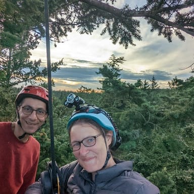 Sunset Tree Climbing Adventure on Lopez Island
