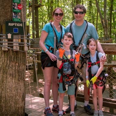 Adventure Course and Zipline for Two