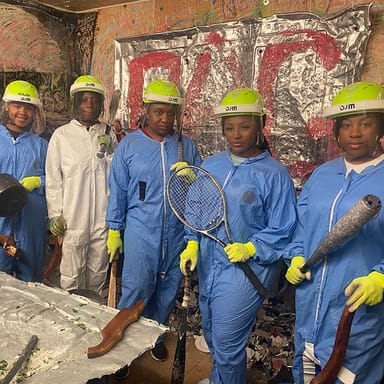 30-Minute Rage Room and Splatter Paint Session 