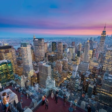 Top of the Rock Observation Deck Admission and Trattoria Dell'Arte Dinner for Two