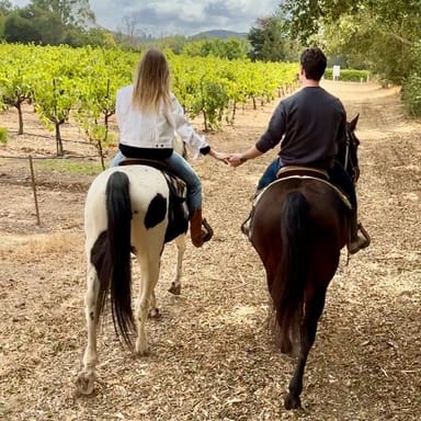 Vineyard Horseback Ride and Wine Tasting for Two