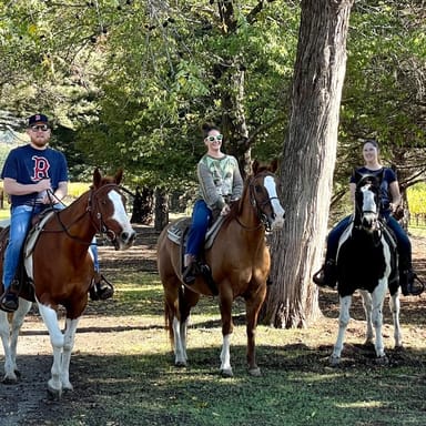 Vineyard Horseback Ride for Two with Wine Bottle Souvenir