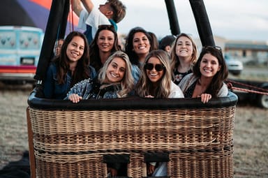 Morning Hot Air Balloon Ride with Breakfast and Champagne