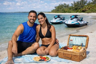 Private Madeira Beach Jet Ski Tour and Picnic for Two