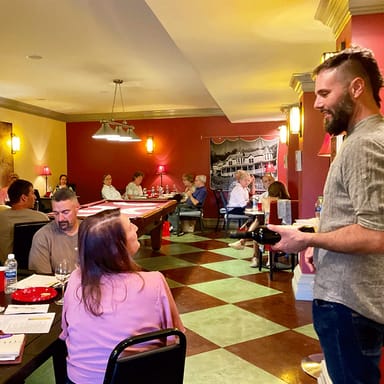 Wine Education Class at Little Washington Winery