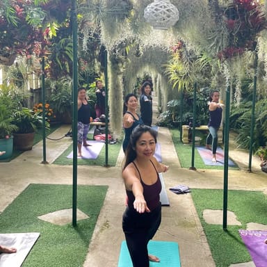 Private Orchid Garden Yoga Class